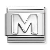 Nomination Composable Classic Link 330113/13 Letter M in 925 Silver
